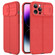 iPhone 14 Pro Max Litchi Texture Sliding Camshield TPU Protective Phone Case  - Red iPhone 14 Pro Max Litchi Texture Sliding Camshield TPU Protective Phone Case  - Red