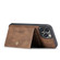 iPhone 14 Pro Max JEEHOOD Retro Magnetic Detachable Leather Phone Case  - Brown