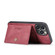 iPhone 14 Pro Max JEEHOOD Retro Magnetic Detachable Leather Phone Case  - Red