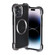 iPhone 14 Pro Max R-JUST RJ51 Hollow Shockproof Metal Phone Case  - Dark Grey