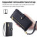 iPhone 14 Pro Max Sheep Texture Cross-body Zipper Wallet Leather Phone Case - Black