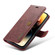 iPhone 14 Pro Max DG.MING Crazy Horse Texture Detachable Magnetic Leather Case - Red