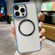 iPhone 14 Pro Max Plating Magsafe TPU + Acrylic Phone Case - Blue
