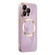 iPhone 14 Pro Max 6D Gold Plated Magsafe Magnetic Phone Case  - Purple