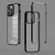 iPhone 14 Pro Max 3 in 1 Electroplated Frame Phantom Phone Case  - Grey