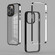 iPhone 14 Pro Max 3 in 1 Electroplated Frame Phantom Phone Case  - Silver