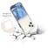 iPhone 14 Pro Max Marble Pattern Glittery Powder Shockproof TPU + Acrylic Phone Case  - Blue