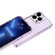 iPhone 14 Pro Max Shockproof Terminator Style Glitter Powder Protective Case  - Purple