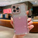 iPhone 14 Pro Max Diamond Gradient Glitter Plated TPU Phone Case - Pink