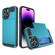 iPhone 14 Pro Max Multifunction Armor Slide Card Slot Phone Case - Sky Blue