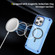iPhone 14 Pro Max Skin Feel TPU + PC MagSafe Magnetic Phone Case - Transparent Blue