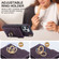 iPhone 14 Pro Max Rhombic Texture Card Bag Phone Case with Long Lanyard - Dark Purple