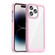 iPhone 14 Pro Max Colorful Series Acrylic + TPU Phone Case  - Pink