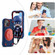 iPhone 14 Pro Max Shield PC Hybrid Silicone Phone Case - Navy+Red