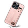 iPhone 14 Pro Max Crocodile Wristband Wallet Leather Back Cover Phone Case - Pink