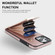 iPhone 14 Pro Max Metal Buckle Card Slots Phone Case - Rose Gold iPhone 14 Pro Max Metal Buckle Card Slots Phone Case - Rose Gold