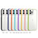 iPhone 14 Pro Max Color Frame 2 in 1 Hollow Cooling Phone Case - Pink