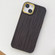 iPhone 14 Pro Max Retro Wood Texture Shockproof Phone Case - Black