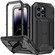 iPhone 14 Pro Max R-JUST Shockproof Life Waterproof Dust-proof Case  - Black