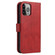 iPhone 14 Pro Max Calf Texture Buckle Flip Leather Phone Case  - Red