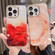 iPhone 14 Pro Max Colorful Crystal Ripple TPU Phone Case - White Black