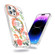 iPhone 14 Pro Max MagSafe Magnetic TPU Phone Case - Red Flowers and Green Leaves