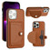 iPhone 14 Pro Max Shockproof Leather Phone Case with Card Holder - Brown