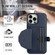 iPhone 14 Pro Max Shockproof Leather Phone Case with Card Holder - Blue