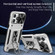 iPhone 14 Pro Max Camshield Robot TPU Hybrid PC Phone Case - Silver