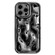 iPhone 14 Pro Max Electroplating Meteorite Texture TPU Phone Case - Black