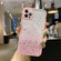 iPhone 14 Pro Max Starry Gradient Glitter Powder TPU Phone Case - Pink