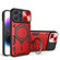 iPhone 14 Pro Max CD Texture Sliding Camshield Magnetic Holder Phone Case - Red