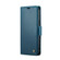 iPhone 14 Pro Max CaseMe 023 Butterfly Buckle Litchi Texture RFID Anti-theft Leather Phone Case - Blue