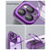 iPhone 14 Pro Max Invisible Lens Bracket Matte Transparent Phone Case - Purple