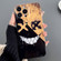 iPhone 14 Pro Max Painted Pattern Precise Hole PC Phone Case - Black Yellow Smiling