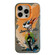 iPhone 14 Pro Max Animal Pattern Oil Painting Series PC + TPU Phone Case - Bicycle Dog