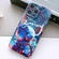 iPhone 14 Pro Max Painted Pattern Precise Hole PC Phone Case - Blue Paint Astronaut