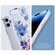 iPhone 14 Transparent Double Sided Magsafe Phone Case - Blue Flower
