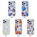 iPhone 14 Transparent Double Sided Magsafe Phone Case - Blue Flower
