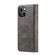 iPhone 14 DG.MING Crazy Horse Texture Detachable Magnetic Leather Case - Grey