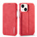 iPhone 14 LC.IMEEKE Hon Ancient Series Flip Leather Phone Case  - Red