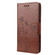 iPhone 14 Butterfly Flower Pattern Flip Leather Phone Case  - Brown
