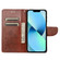 iPhone 14 Butterfly Flower Pattern Flip Leather Phone Case  - Brown