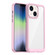iPhone 14 Colorful Series Acrylic + TPU Phone Case  - Pink