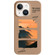 iPhone 14 Painted Pattern Skin-friendly PC Phone Case - Coffee-Orange Watercolor iPhone 14 Painted Pattern Skin-friendly PC Phone Case - Coffee-Orange Watercolor