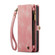 iPhone 14 CaseMe 008 Detachable Multifunctional Leather Phone Case - Pink
