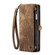 iPhone 14 CaseMe 008 Detachable Multifunctional Leather Phone Case - Brown