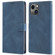 iPhone 14 Fantasy Classic Skin-feel Calfskin Texture Leather Case - Blue