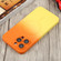 iPhone 14 Liquid TPU Silicone Gradient MagSafe Phone Case - Orange Yellow