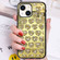 iPhone 14 Love Hearts Diamond Mirror TPU Phone Case - Gold